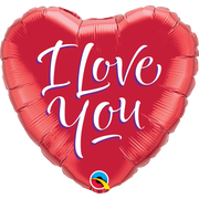 I Love You Script Modern Balloon